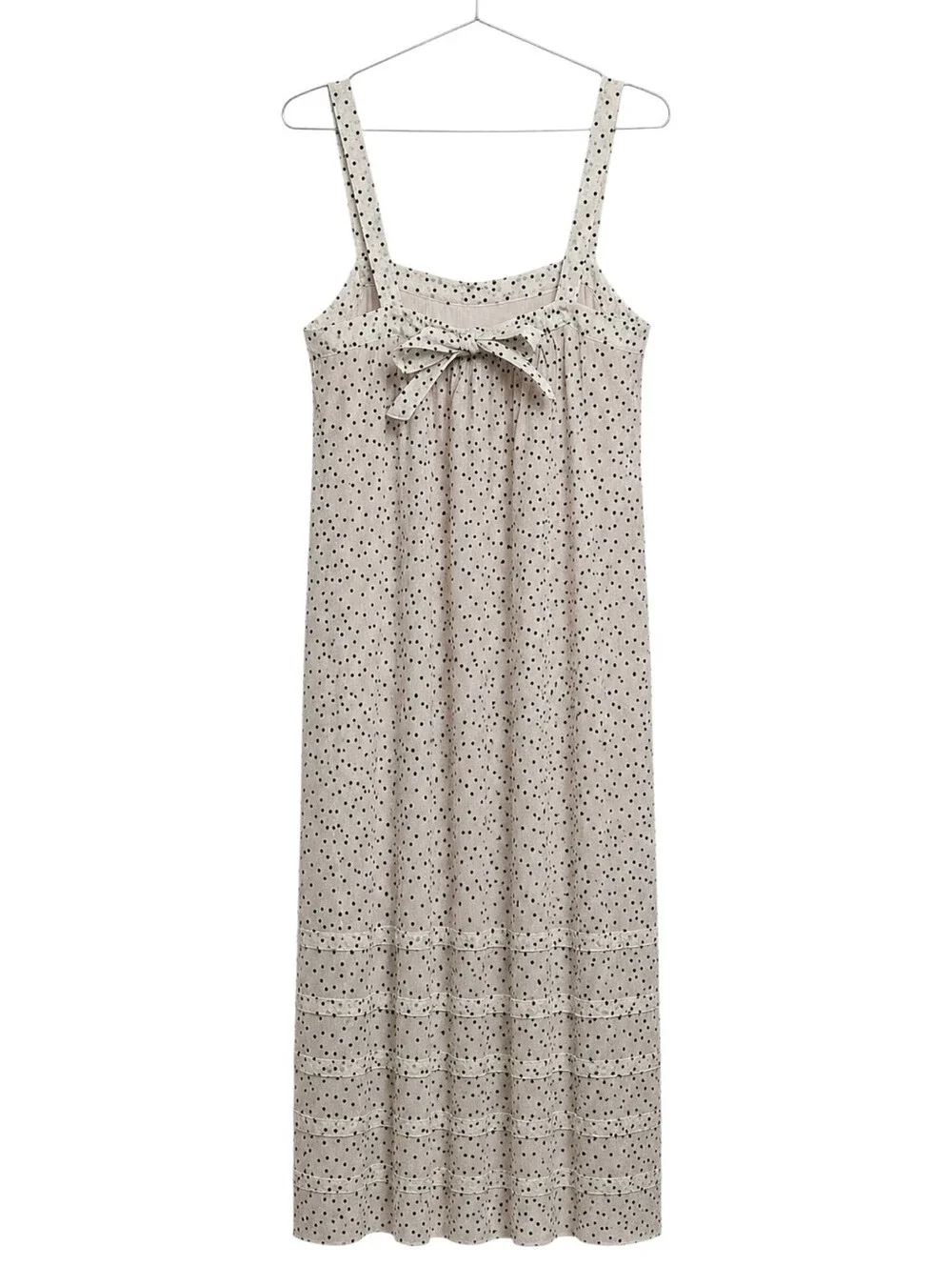 J.Crew Pintuck Midi Dress in Velvet Dot Size Small